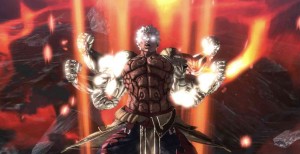  cut scene from asura`s wrath, asura with extra arms
