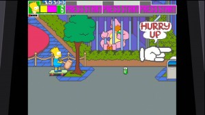 Bart on a skate board with hammer simpsons xbla